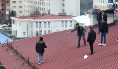 Çatıdan kurtarma operasyonu