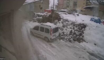 Malatya’da 6 Şubat’ta yaşanan deprem anı güvenlik kamerasında