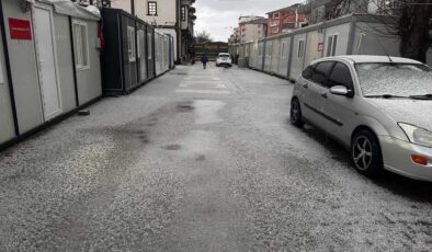 Malatya’da şiddetli dolu yağışı