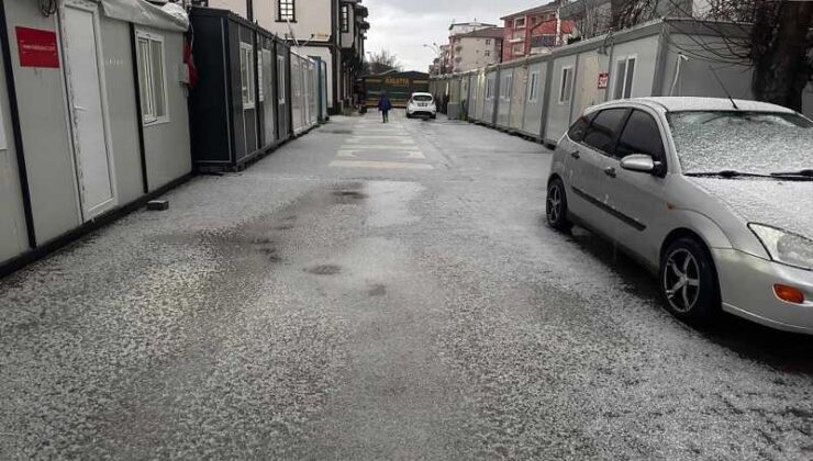 Malatya’da şiddetli dolu yağışı