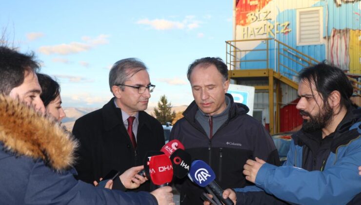 Erzincan’da maden ocağındaki toprak kayması incelendi
