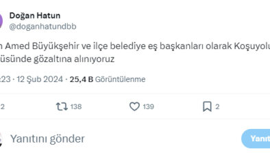 DEM DBB adayı Hatun’dan ‘Gözaltına alınıyoruz’ twitti