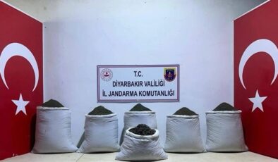 Diyarbakır’da 611 kilo esrar ele geçirildi