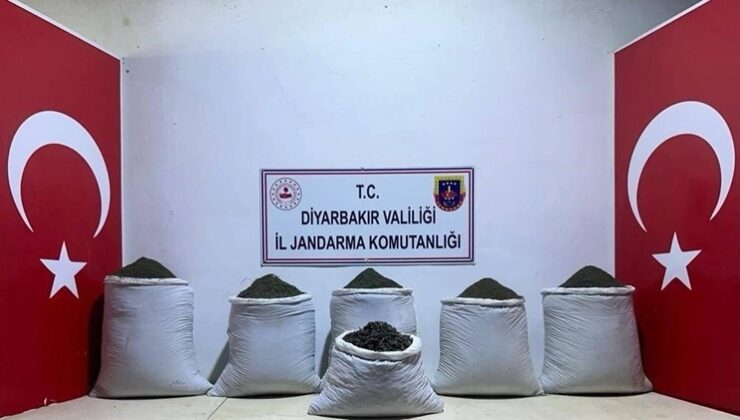Diyarbakır’da 611 kilo esrar ele geçirildi