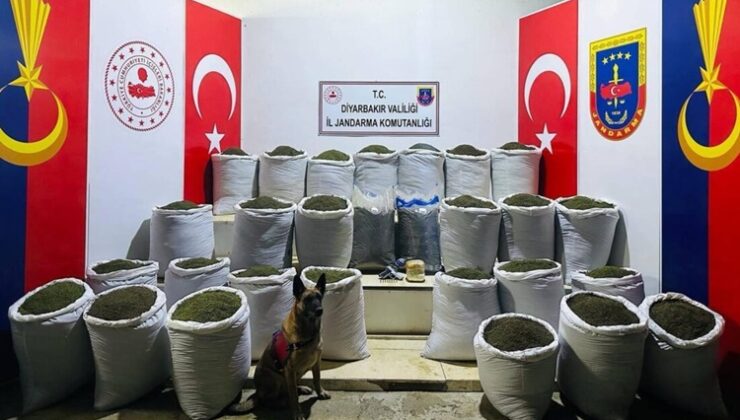 Diyarbakır lice’de 381 kilo esrar ele geçirildi