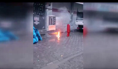 Yeraltından çekilen kaçak hat patlayınca yakayı ele verdiler