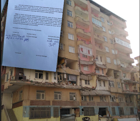 Karaşin Apartmanı sakinleri binalarının onarılmasını istiyor
