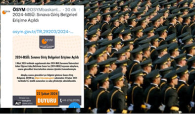 MSÜ sınav yerleri açıklandı