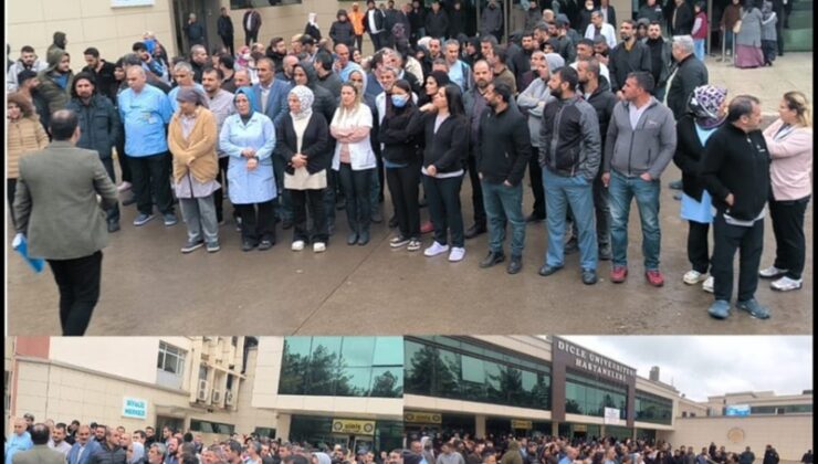 Diyarbakır’da  Üniversite işçileri: ”Artık yeter” dedi