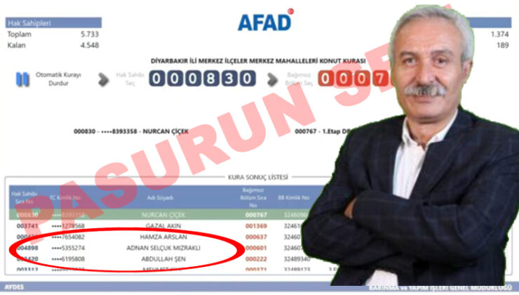Mızraklı TOKİ’yi istemedi AFAD açıklama yaptı