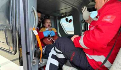 21 aylık bebek, akciğer enfeksiyonu nedeniyle Elazığ’a Sevk edildi