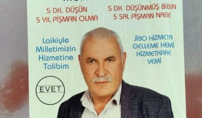 Diyarbakır’daki o muhtarın seçim afişi hem güldürdü hem düşündürdü!