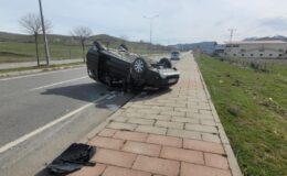 Bingöl Solhan’da araç takla attı: 5 yaralı