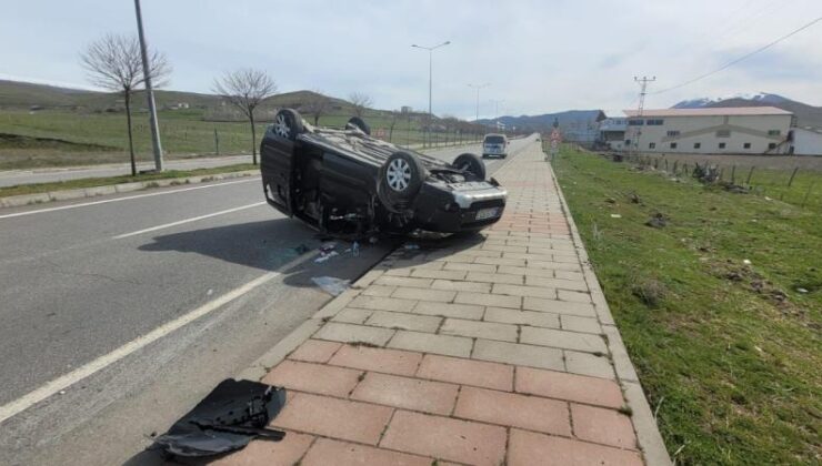 Bingöl Solhan’da araç takla attı: 5 yaralı