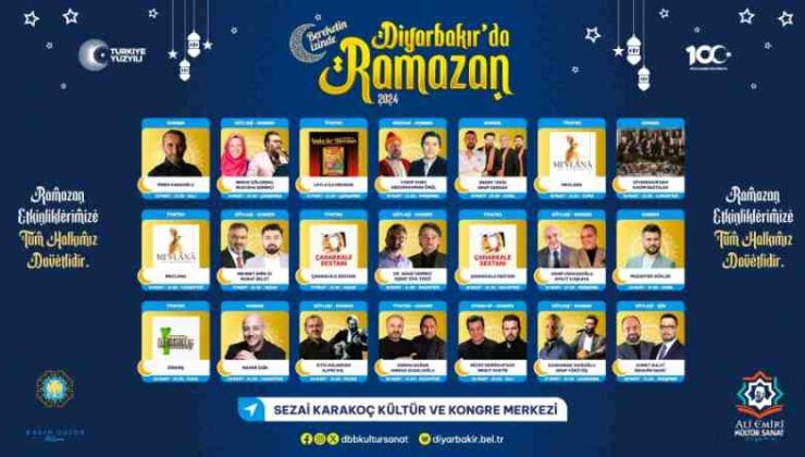 Diyarbakır’da Ramazan sanat etkinlikleri