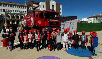 Diyarbakır’da miniklere yangın dersi
