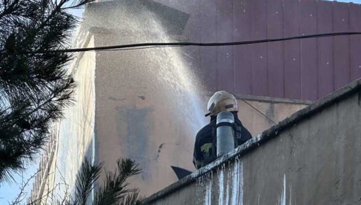 Diyarbakır’da oto boya dükkanında yangın çıktı