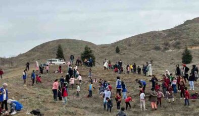 Elazığ’da minik eller fidan dikti