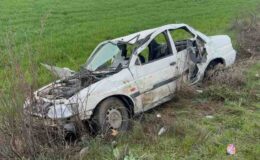 Elazığ’da şans eseri can kaybı olmayan kaza