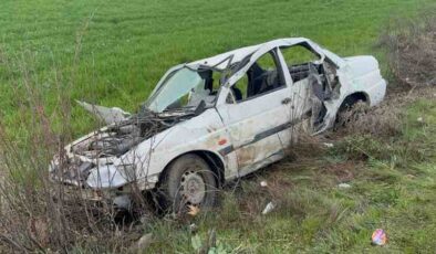 Elazığ’da şans eseri can kaybı olmayan kaza