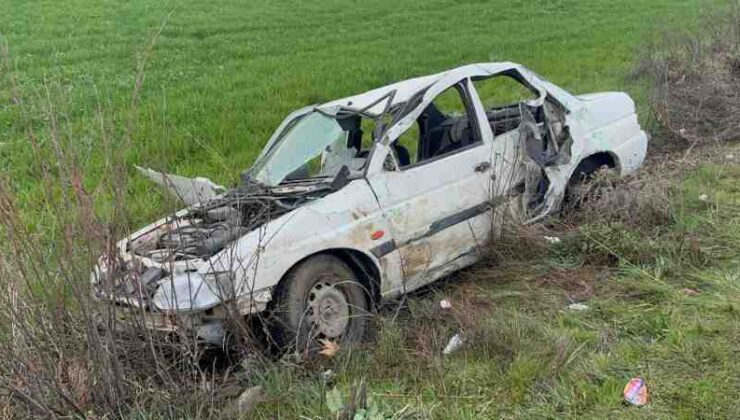 Elazığ’da şans eseri can kaybı olmayan kaza