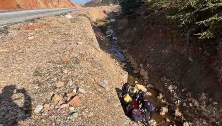 Erkenek Tüneli’nde trafik kazası