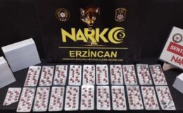 Erzincan’da sentetik hap operasyonu