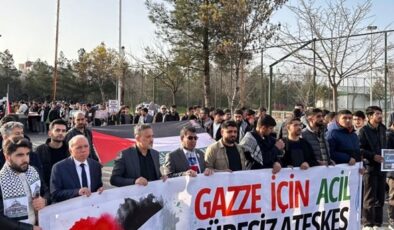 Diyarbakır’da öğrenciler Filistin için yürüdü
