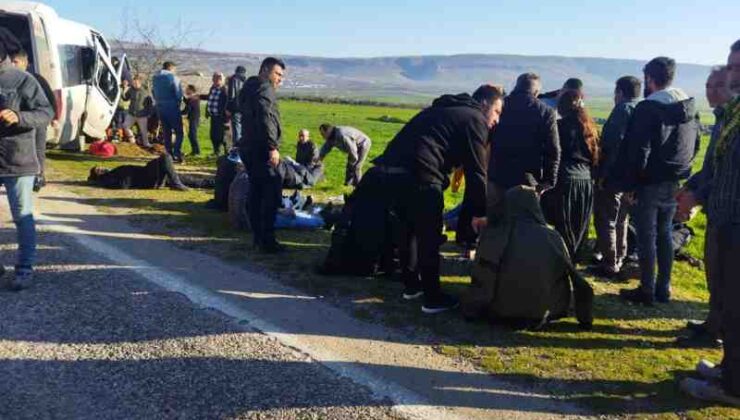 Gaziantep’te işçi servisi kaza yaptı: 16 yaralı