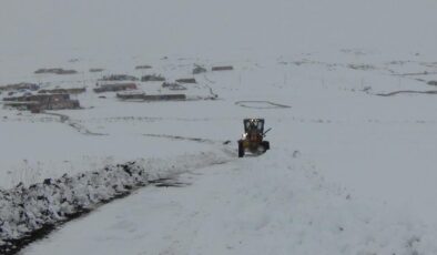 Kars’ta 47 köy yolu karda kapandı