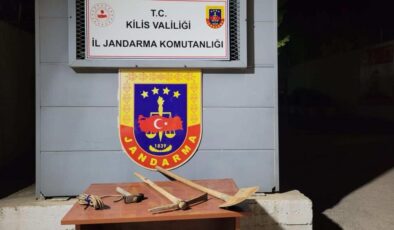 Kilis’te kaçak kazı operasyonu