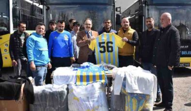 Otobüsler Siirt Spor renklerine büründü