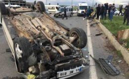 Kahta’da trafik kazası: 2 yaralı