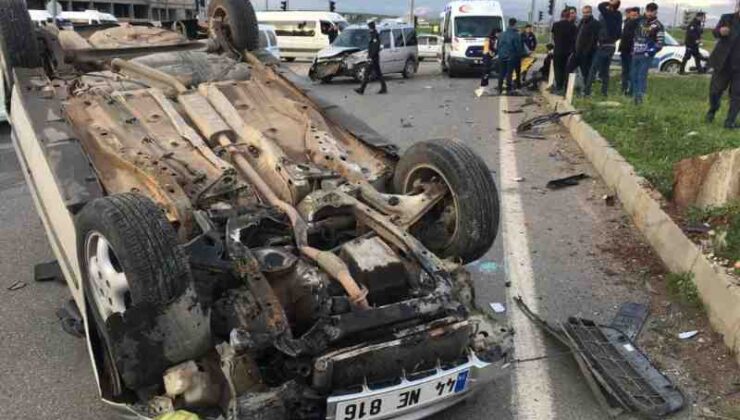 Kahta’da trafik kazası: 2 yaralı