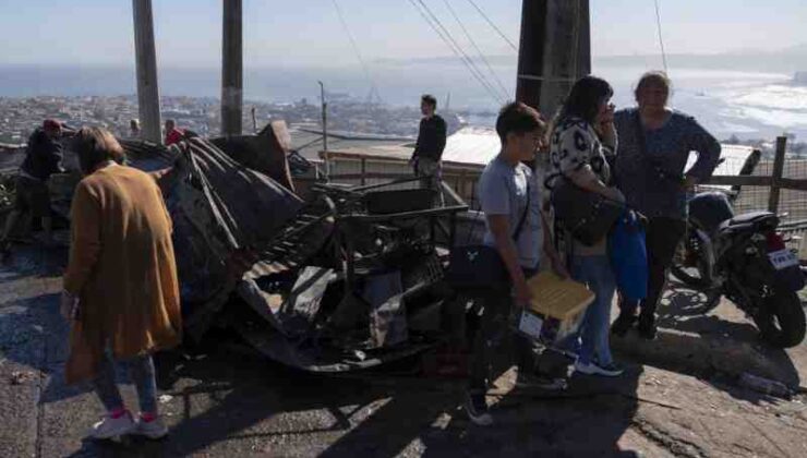 Şili Valparaiso’da korkunç yangın felaketi