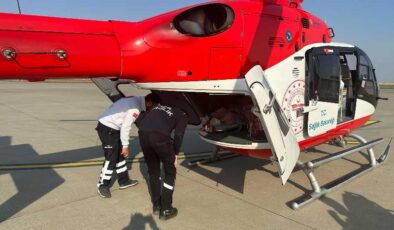 Şırnak’ta helikopterle hayat kurtarma uçuşu