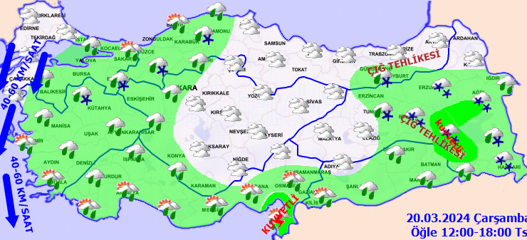 Türkiye genelinde yağışlı hava bekleniyor