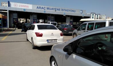 Bayram öncesi araç muayenesinde yoğunluk