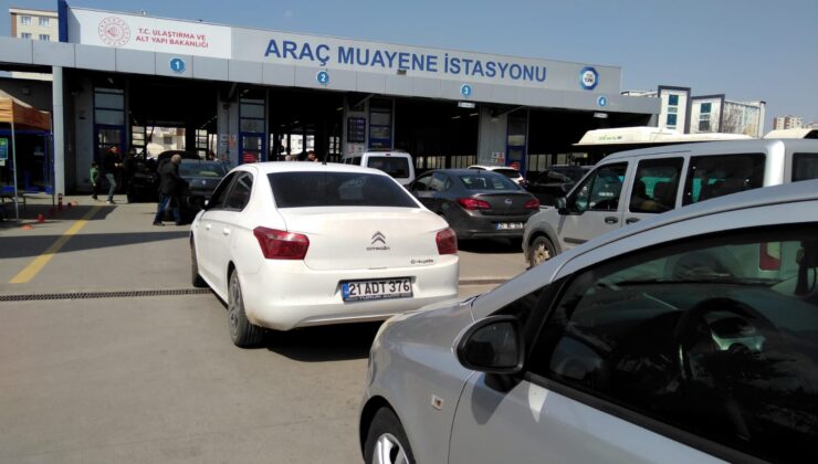 Bayram öncesi araç muayenesinde yoğunluk