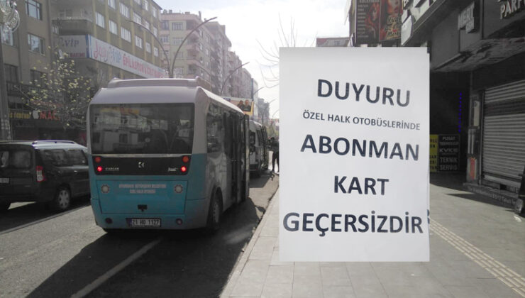 Diyarbakır’daki Özel Halk Otobüslerinde ‘Abonman Kart Geçersizdir’ Şoku