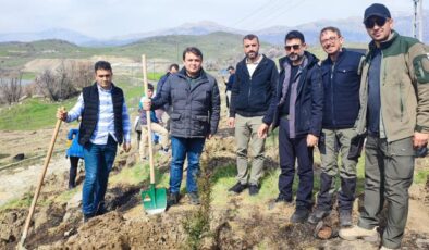 Adıyaman’da hatıra ormanı fidan dikim