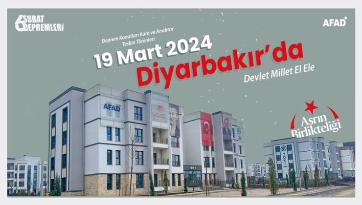 Diyarbakır’da TOKİ konutları kura çekimi bugün!
