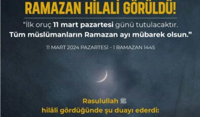 2024 Ramazan hilali görüldü