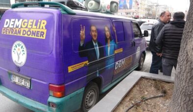 DEM Parti’nin seçim aracına silahlı saldırı