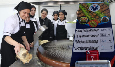 Diyarbakır’ın hem ucuz hem lezzetli kadayıfı bu lisede satılıyor