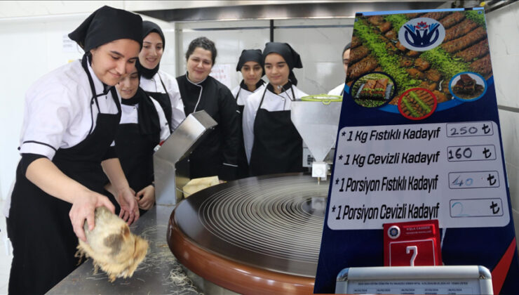 Diyarbakır’ın hem ucuz hem lezzetli kadayıfı bu lisede satılıyor