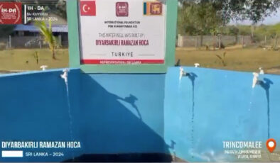 Diyarbakırlı Ramazan Hoca adına Sri Lanka’da su kuyusu açtılar