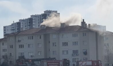Diyarbakır sosyal konutlarda yangın!