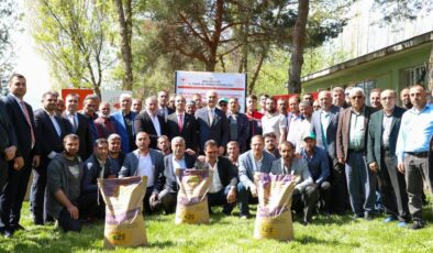 Çiftçilere 100 ton korunga tohumu dağıtıldı