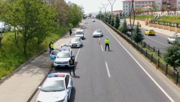 Bingöl’de dron destekli trafik denetimleri sürüyor